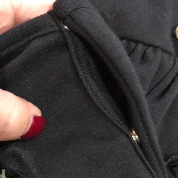 Too Sweet Black Onsie with Gold Ribbon Roses - Picture 5 of 5